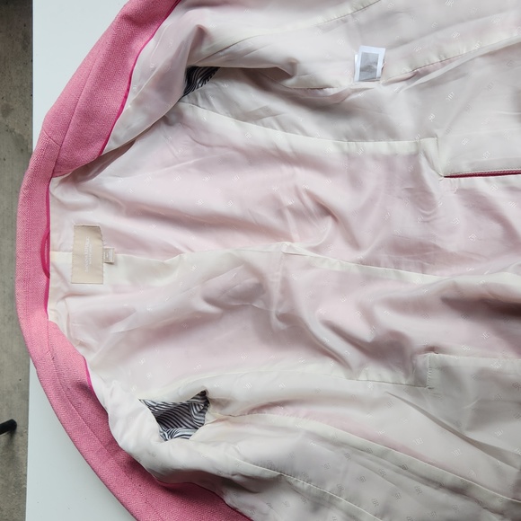 Banana Republic Pink Blazer Hacker Jacket - Size 4 petite - Picture 10 of 15